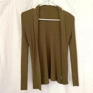 Olive Green Long Sleeve Cardigan